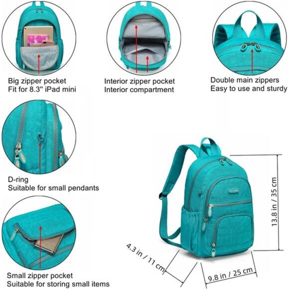 Small Size Backpack, Durable Lightweight Daypack for Women Girls & Boys Hiking main image 4